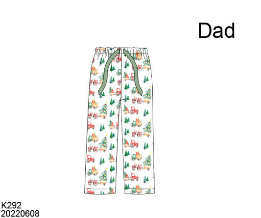 ADULT CHRISTMAS TRACTOR LOUNGE PANTS